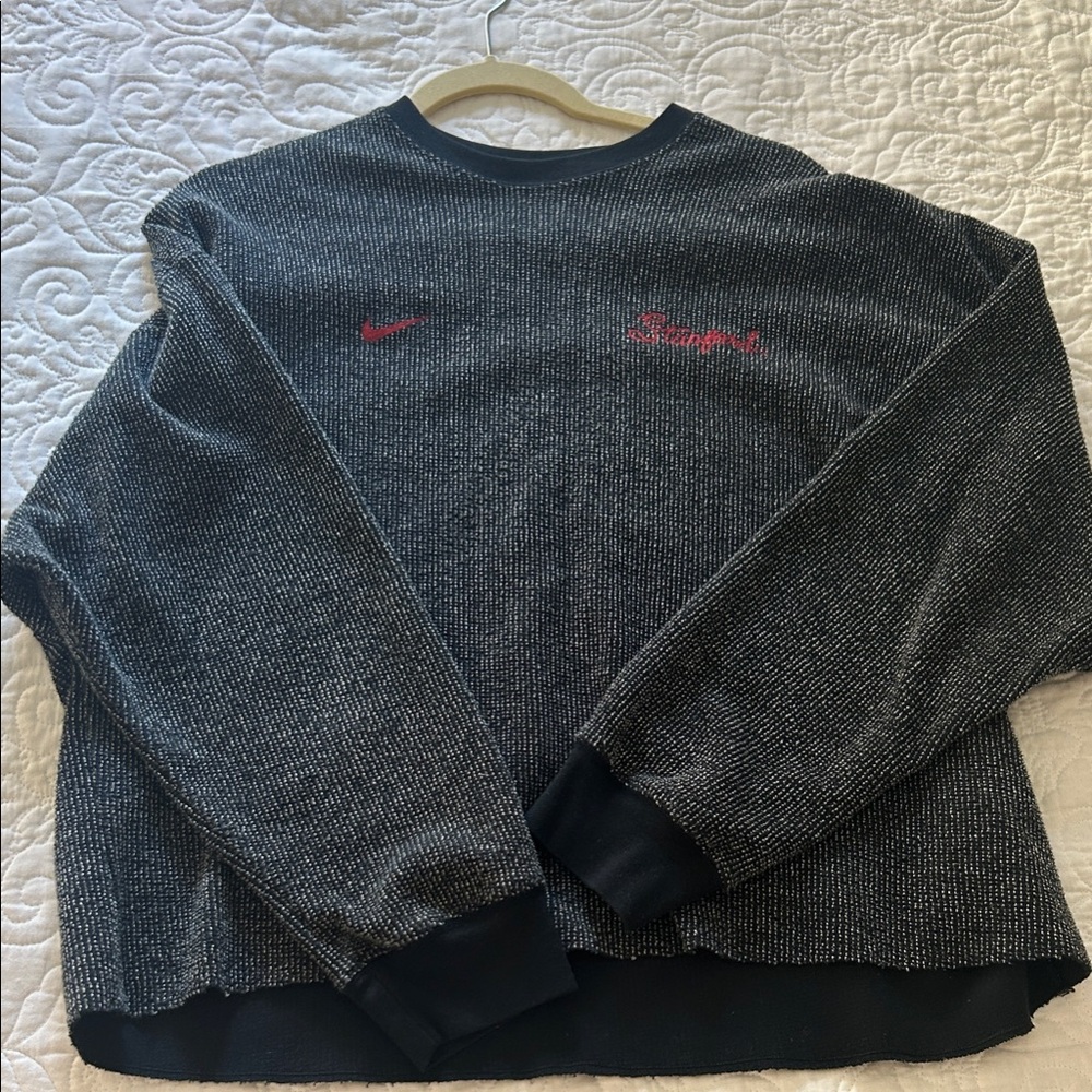 Nike Stanford Yoga Black and Gray Crewneck Sweater